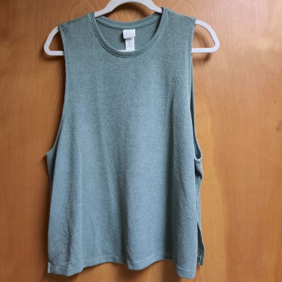 H&M Tops Hm Light Olive Swing Tank Sweater Size Xl Poshmark
